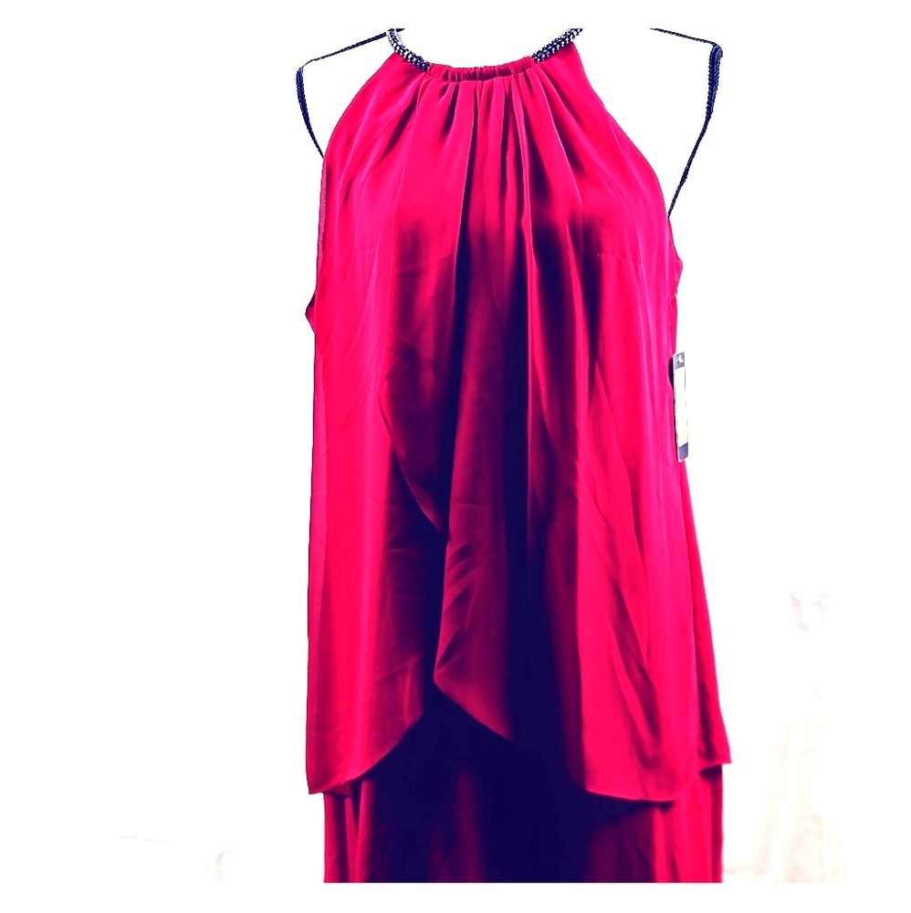 SLNY Women's Red Dress